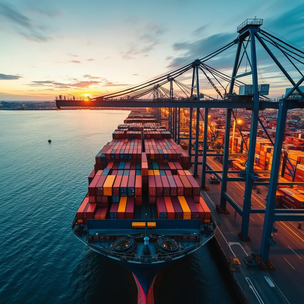 Shipping containers at an Australian port